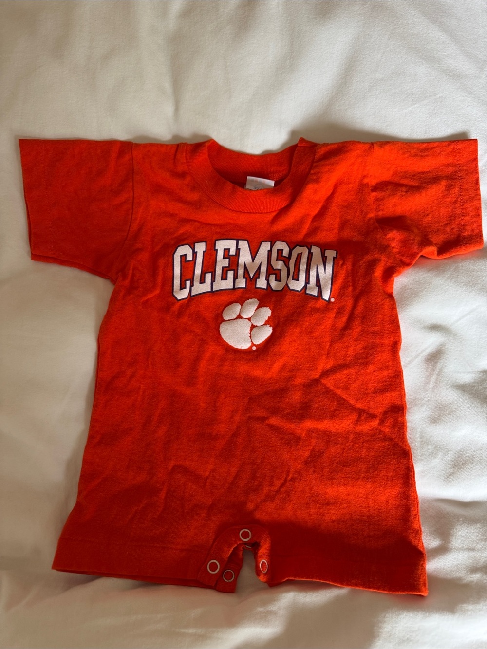 Clemson Orange Infant/Toddler One-Piece Tee